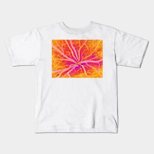 Retina blood vessels, SEM (P424/0265) Kids T-Shirt